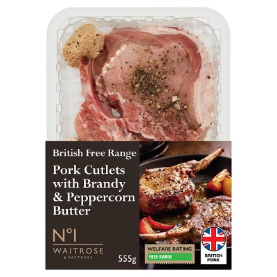 No.1 Free Range Pork Cutlets Brandy & Peppercorn