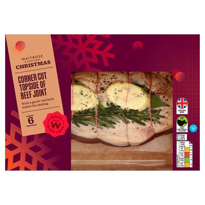 Waitrose Christmas Corner Cut Topside of Beef Joint