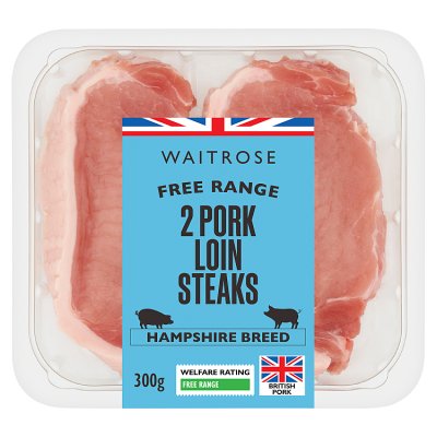 Waitrose Free Range British Pork 2 Loin Steaks