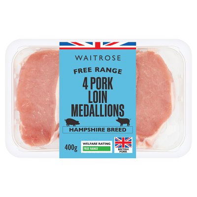Waitrose Free Range British Pork 4 Loin Medallions