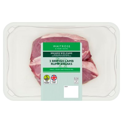 Waitrose 2 British Lamb Rump Steaks