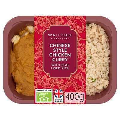 Waitrose Chicken Curry & Egg Fried Rice