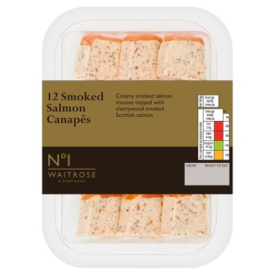 No.1 12 Smoked Salmon Canapes