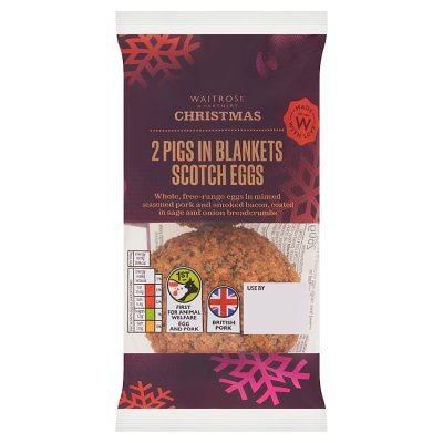 Waitrose 2 Pigs In Blankets Scotch Eggs