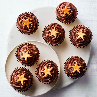 8 Chocolate Stars Cupcakes