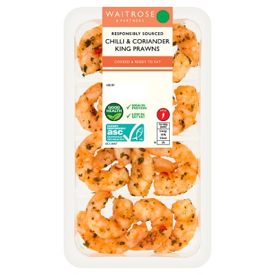 Waitrose Chilli & Coriander King Prawns
