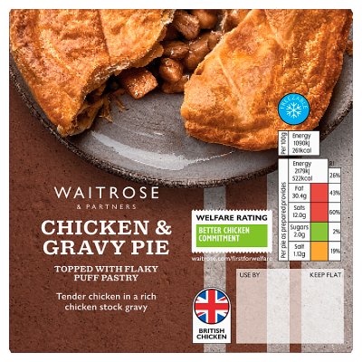 Waitrose Chicken & Gravy Pie