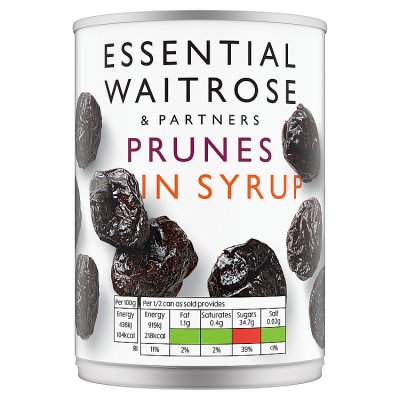 Waitrose Essential Prunes in Syrup