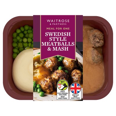 Waitrose Swedish Style Meatballs & Mash
