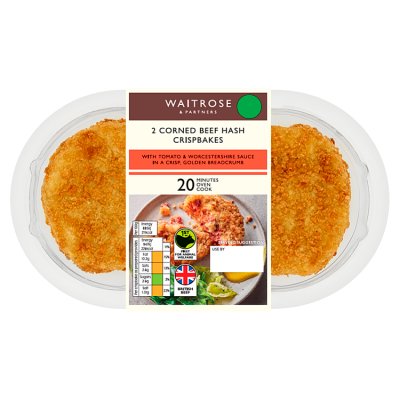 Waitrose 2 Corned Beef Hash Crispbakes