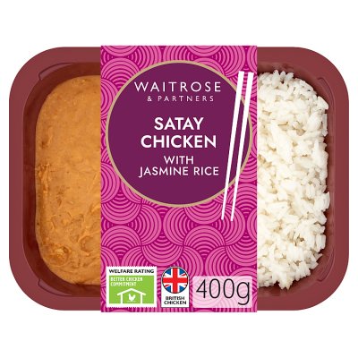 Waitrose Satay Chicken with Jasmine Rice