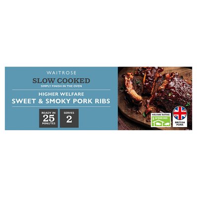 Waitrose Slow Cooked Sweet & Smoky Pork Ribs