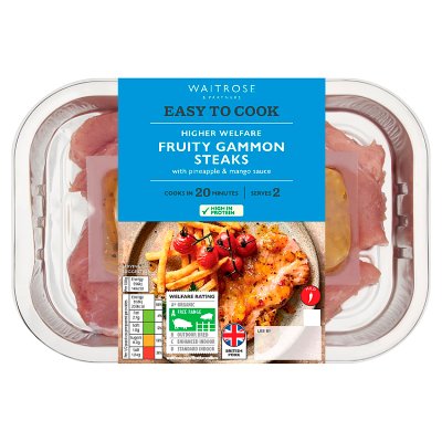 Easy to Cook Fruity Gammon Steaks