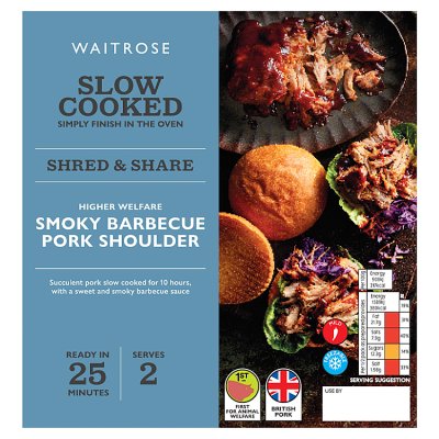 Waitrose Slow Cooked Smoky Barbecue Pork Shoulder