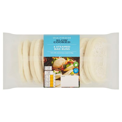Waitrose Ready to Fill Steamed Buns - 6s