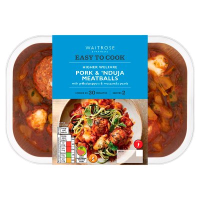 Easy to Cook Pork & 'Nduja Meatballs