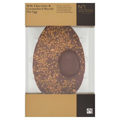 No1 Milk Chocolate & Caramelised Biscuit Flat Egg
