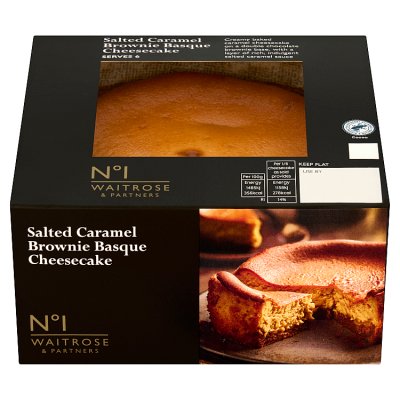 No.1 Salted Caramel Brownie Basque Cheesecake