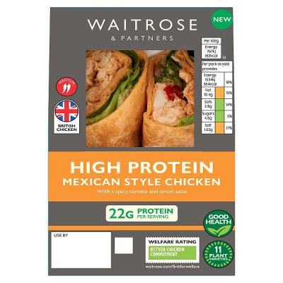 Waitrose High Protein Mexican Style Chicken Wrap