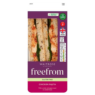 Waitrose FreeFrom Chicken Fajita Sandwich