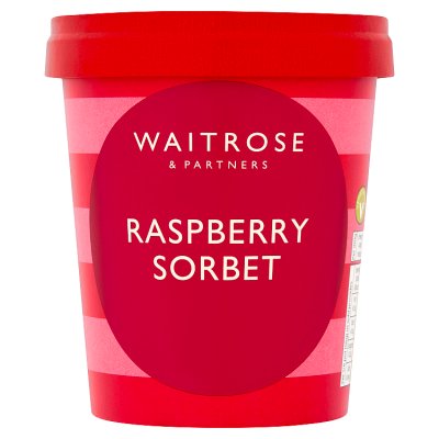 Waitrose Frozen Raspberry Sorbet