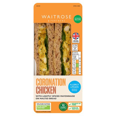 Waitrose Coronation Chicken Sandwich