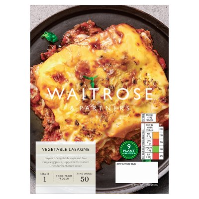 Waitrose Frozen Vegetable Lasagne