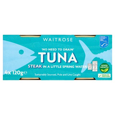 Waitrose Tuna Steak in Spring Water