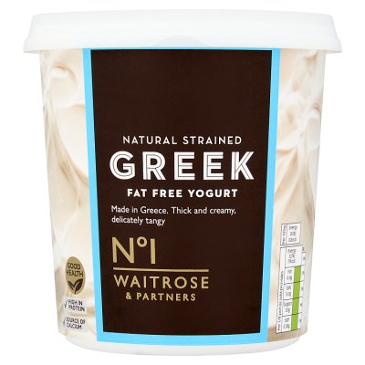 No.1 Fat Free Natural Strained Greek Yogurt