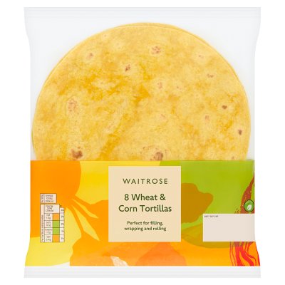 Waitrose 8 Wheat & Corn Tortillas