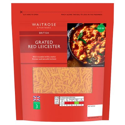 Waitrose Grated Red Leicester
