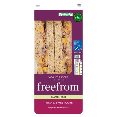 Waitrose freefrom Tuna & Sweetcorn Sandwich