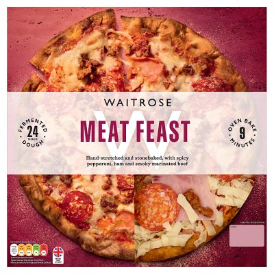 Waitrose Stonebaked Meat Feast Pizza