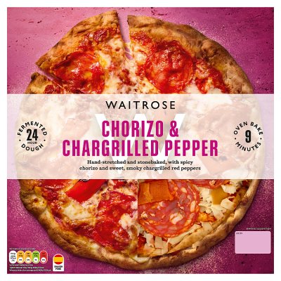 Waitrose Stonebaked Chorizo and Chargrilled Pepper Pizza