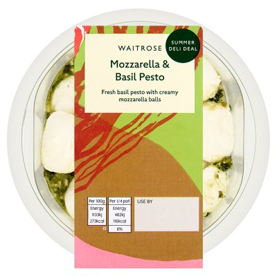 Waitrose Mozzarella & Basil Pesto