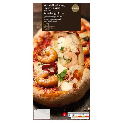 No. 1 Wood-Fired King Prawn, Garlic & Chilli Pizza