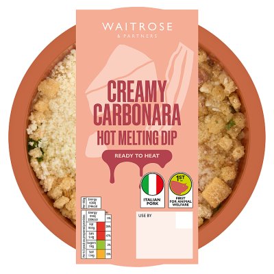 Waitrose Creamy Carbonara Hot Melting Dip