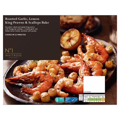 No.1 Frozen Rstd Garlic, Lemon King Prawns & Scallops Bake