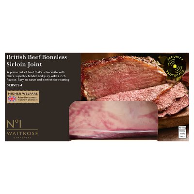 No.1 Waitrose British Beef Boneless Sirloin Joint