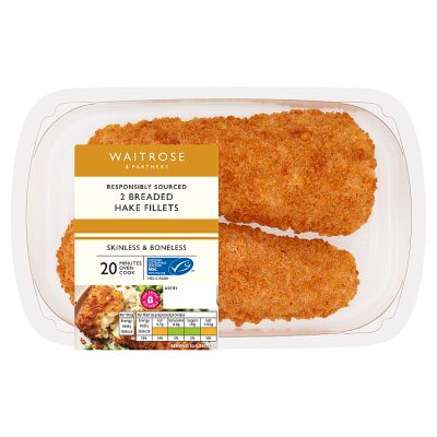 Waitrose 2 Breaded Hake Fillets