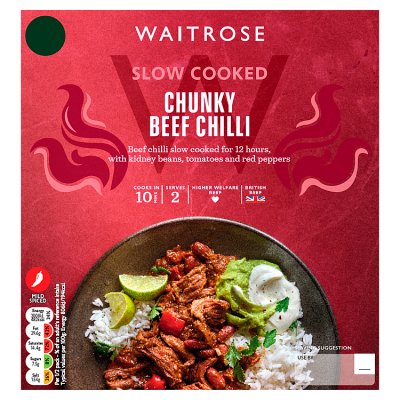 Waitrose Slow Cooked Chunky Beef Chilli