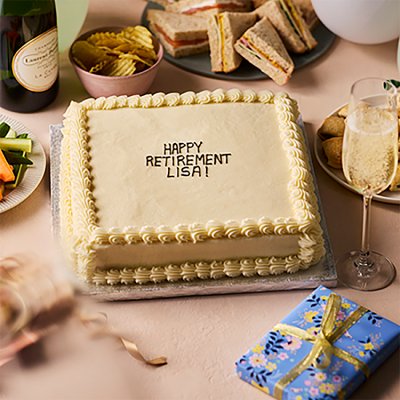 Hand-piped Celebration Cake