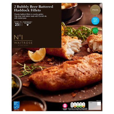No.1 Bubbly Beer Battered Haddock Fillets