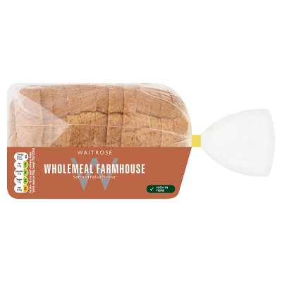 Waitrose Wholemeal Farmhouse Thick Sliced