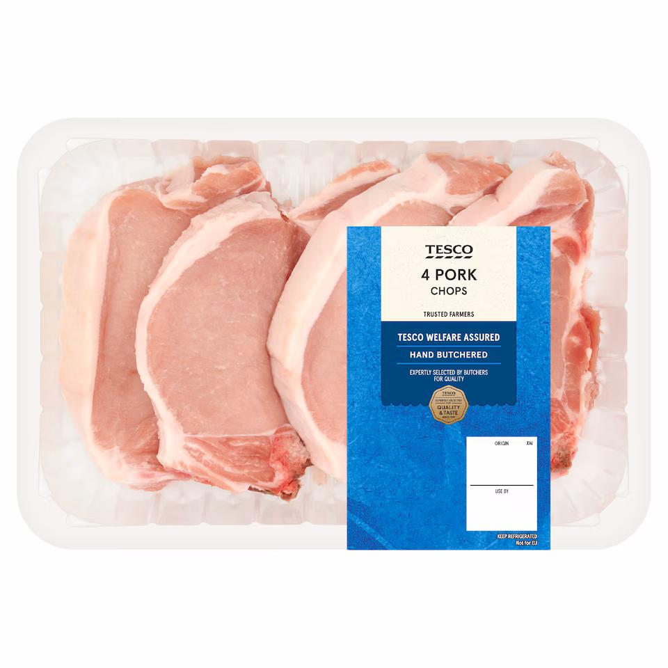 Tesco Pork Chops 700g