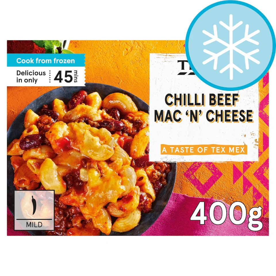 Tesco Chilli Beef Nacho Mac 'N' Cheese 400g