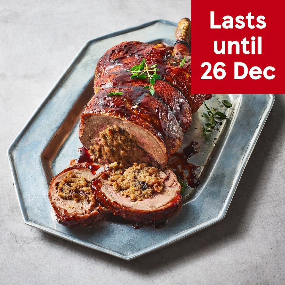 53. Tesco Finest Easy Carve Duck with a Pork, Balsamic & Plum Stuffing 1.6kg (Serves 6)