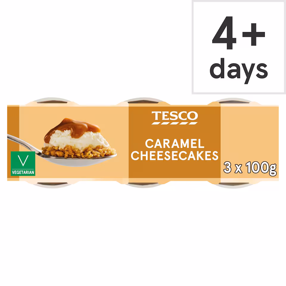 Tesco Caramel Cheesecake 3 x 100g