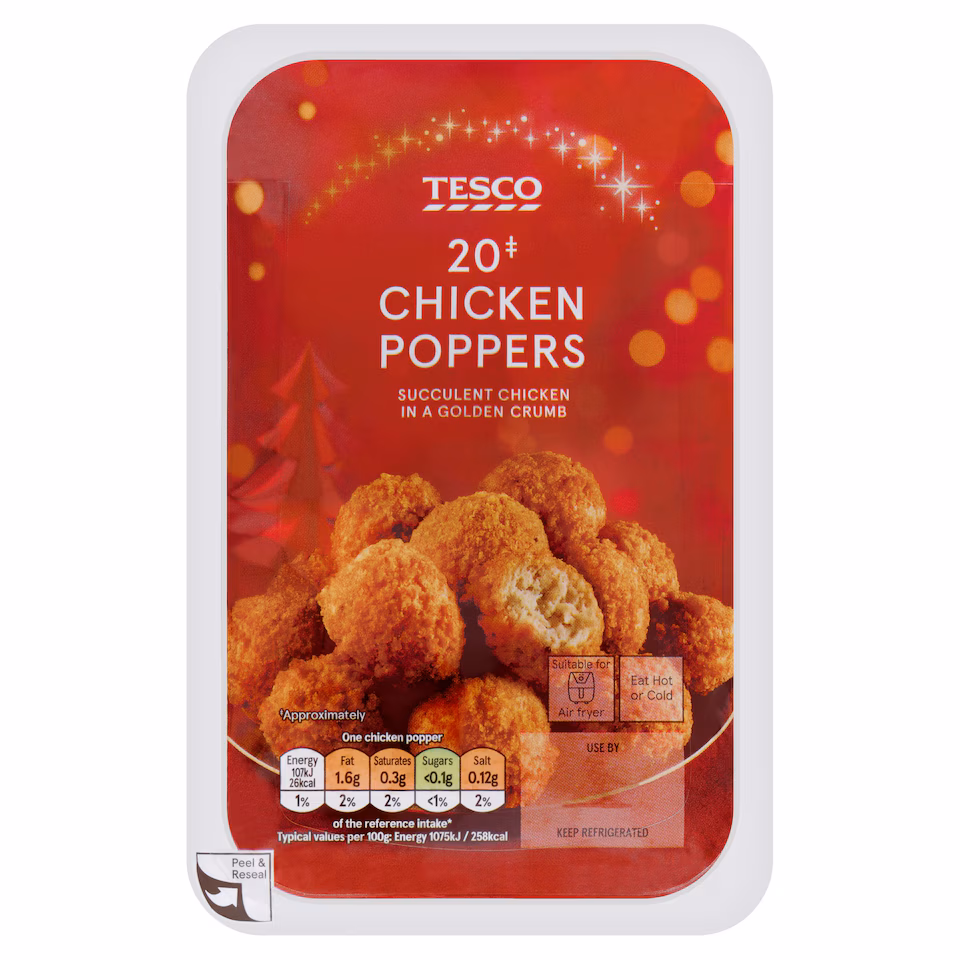 Tesco 20 Chicken Poppers 200g