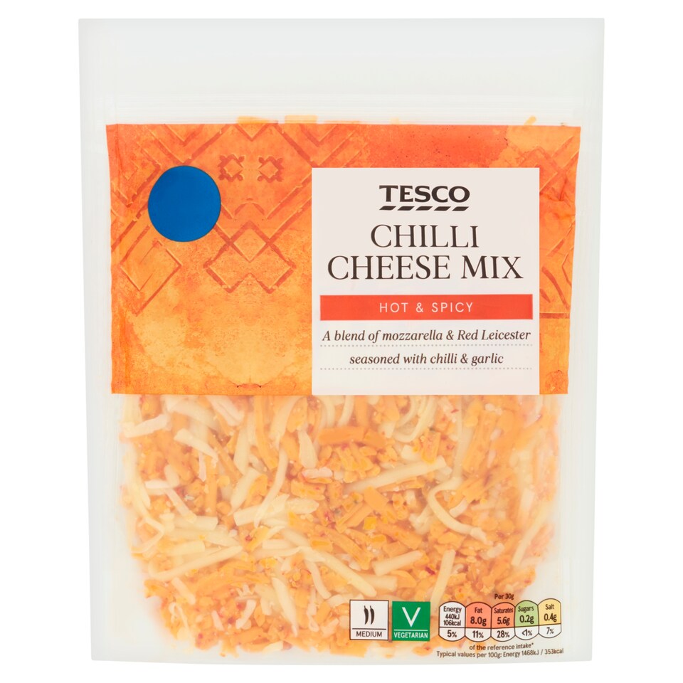 Tesco Chilli Cheese Mix 250g
